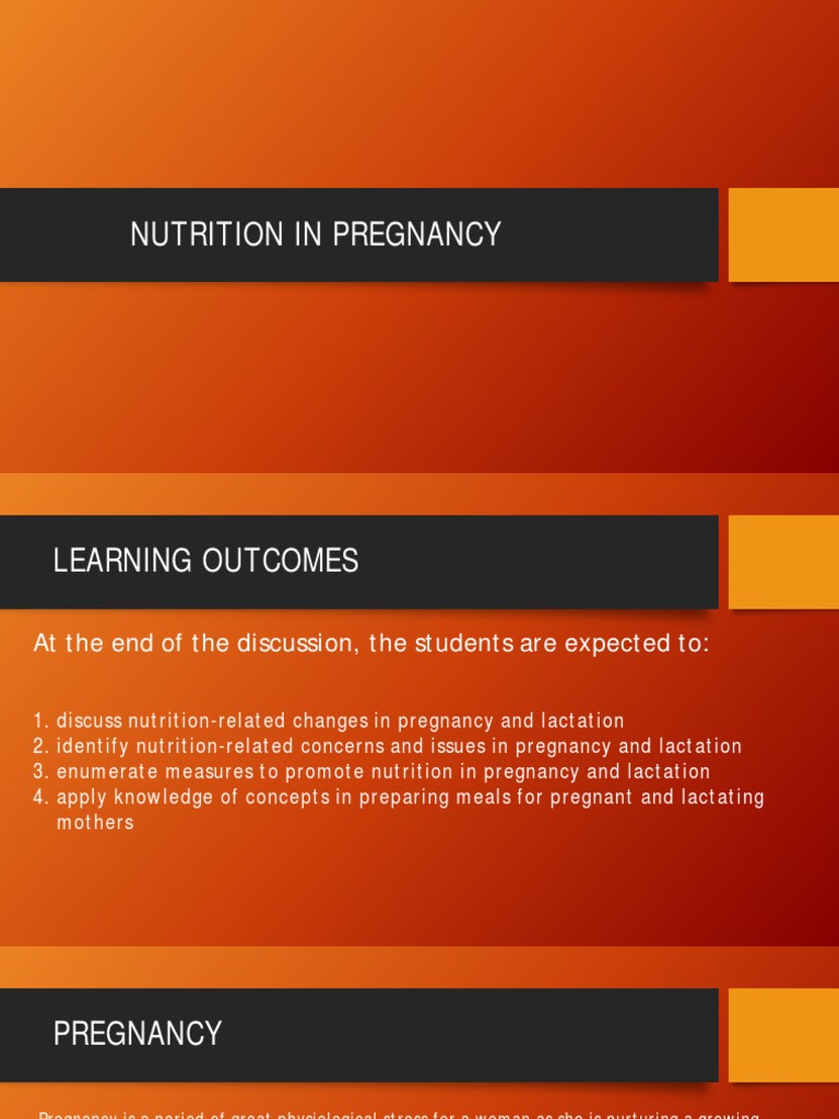 NUTRITIONAL REQUIREMENTS IN PREGNANCY AND LACTATION PDF intelligence overview