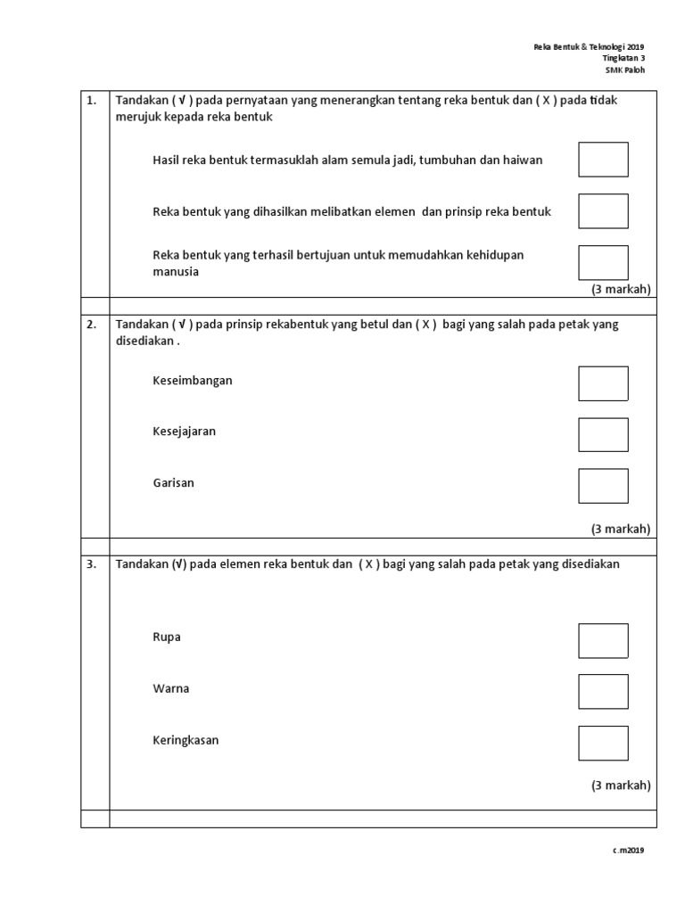 RBT Tingkatan 3 | PDF