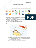 Evaluación de Física 2019