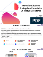 International Business Strategy Case Presentation Dr. Reddy's Laboratories