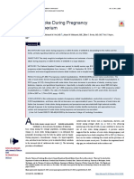 Acute Stroke During Pregnancy and Puerperium: Background