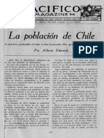 Pacífico Magazine La población de Chile 1919