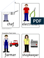Occupations Flash Cards