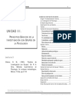 U3 Chavez B. M. 1992 - Disenos de Investigacion Con Grupos. en R. A. Silva. Metodos Cuantitativos en Psicologia PDF