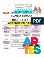 0. Plan de trabajo CUARTA semana PRIMERº, ARTES