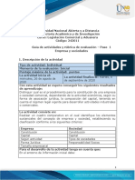 Guía de Actividades y Rubrica de Evaluación - Paso 1 - Empresa - Sociedade PDF
