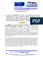 DEPRECIACIÓN DE MAQUINARIA Y RECONOCIMIENTO DE ROBO