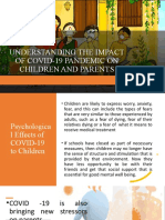 Understanding The Impact of Covid-19 Pandemic On Children and Parents