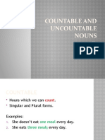 Countable & Uncountable Nouns