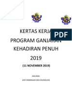 Kertas Kerja Program Kehadiran Penuh