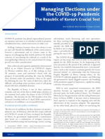 Managing Elections Under The COVID-19 Pandemic: The Republic of Korea's Crucial Test