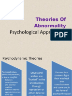 Flo - Etiological Theories of Abnormality - Psychological
