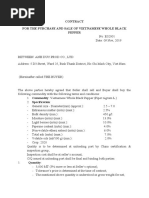 Contract For The Purchase and Sale of Vietnamese Whole Black Pepper