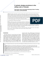 National Building Code of Canada: Evolution of Seismic Design Provisions in The