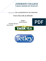 M&A IN TEA