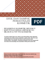 Efek Dan Dampak Penggunaan Kosmetik