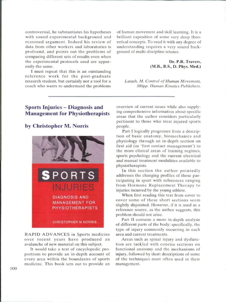 Sports Injuries Diagnosis and Management Fo PDF | PDF | Science