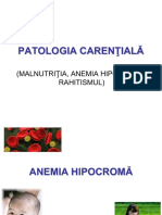 10. patologie carentiala (anemii, rahitism)