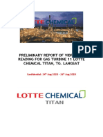 Preliminary Report of Vibration Reading For Gas Turbine 11 Lotte Chemical Titan, Tg. Langsat