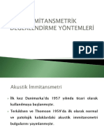 İmmi̇tansmetri̇k Değerlendi̇rme Yöntemleri̇-1 PDF