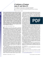 Phase Behavior of Mixtures of Human Lens Proteins Gamma D and Beta B1