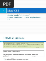 More CSS