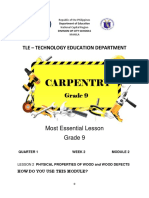 CARPENTRY 9 - Q1 - W2 - Mod2 PDF