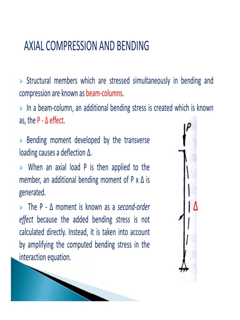 5 - CE 511 - Combined Axial and Bending Stresses - Handout PDF | PDF ...