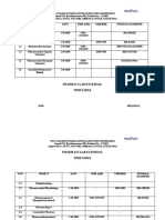 Pharm.D I Lab External Timetable: Nova College of Pharmaceutical Education and Research)