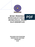 Pedoman Penulisan Tesis Dan Disertasi PDF