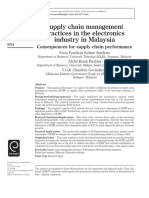 Supply Chain Management Practices Impact Electronics Industry Performance in Malaysia