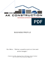 Business Profile: Civil Contractors and Interior and Exterior Decorators