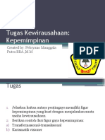 Tugas Kewirausahaan: Kepemimpinan: Created By: Febryano Manggala Putra BBA.,M.M