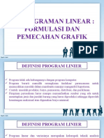 PEMROGRAMAN LINEAR Solusi GRAFIK