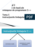 Tema 5 Instructiunile Limbajului C++