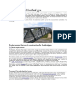 Design of steel footbridges