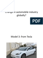 Change in Automobile Industry Globally?