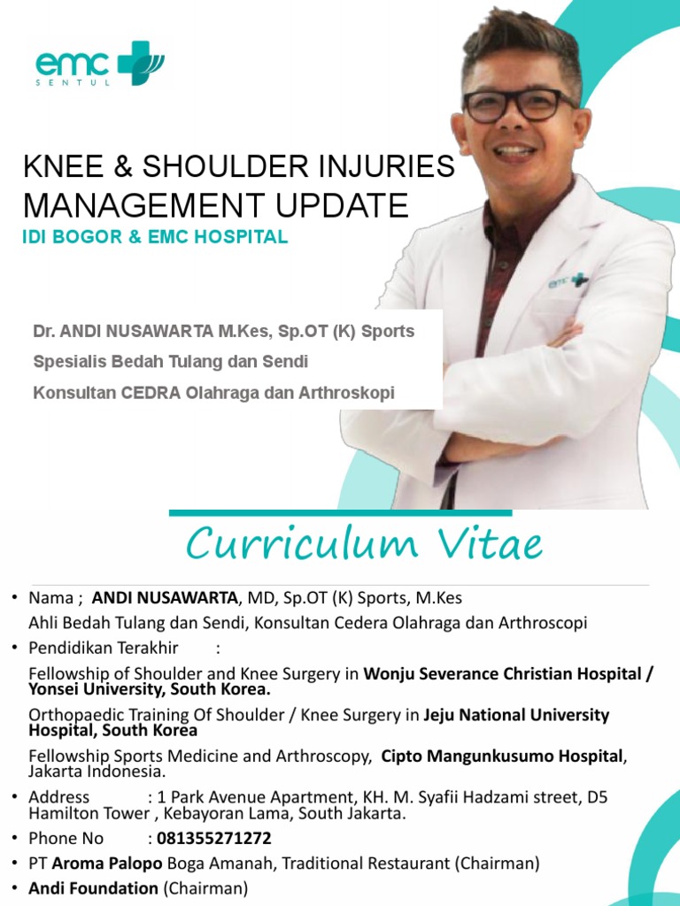Knee and Shoulder Injury Management Update | PDF | Musculoskeletal ...