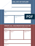 Debate 101 - Argumentation Outline PDF