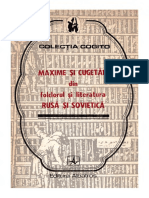 Maxime Si Cugetari Rusesti PDF