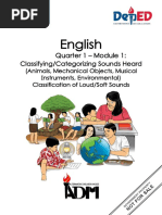 English: Quarter 1 - Module 1