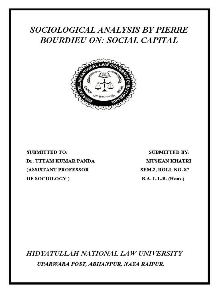 Pierre Bourdieu | PDF | Social Capital | Sociology