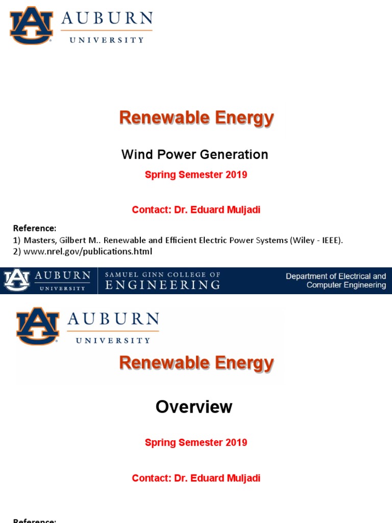 Wind Power Generation Overview 2019 | PDF | Wind Power | Renewable Energy