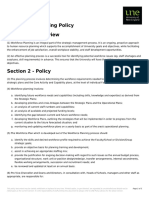 Workforce Planning Policy Section 1 - Overview: Page 1 of 5