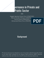 Board Governance in Private and Public Sector