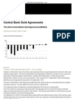 Central Bank Gold Agreements - Government Affairs - World Gold Council