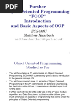 Further Object Oriented Programming "FOOP" and Basic Aspects of OOP