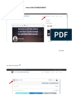 HOW TO EDIT COURSE or SUBJECT