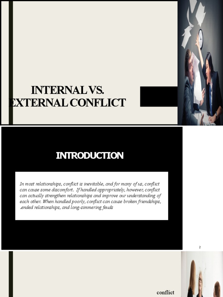 Internal vs External Conflict Explained | PDF | Mediation | Existentialism