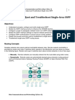 Lesson 5 Adjust and Troubleshoot Single-Area OSPF